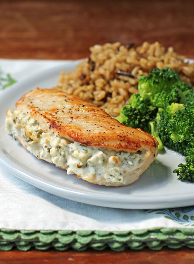 Cream Cheese and Herb Stuffed Chicken
