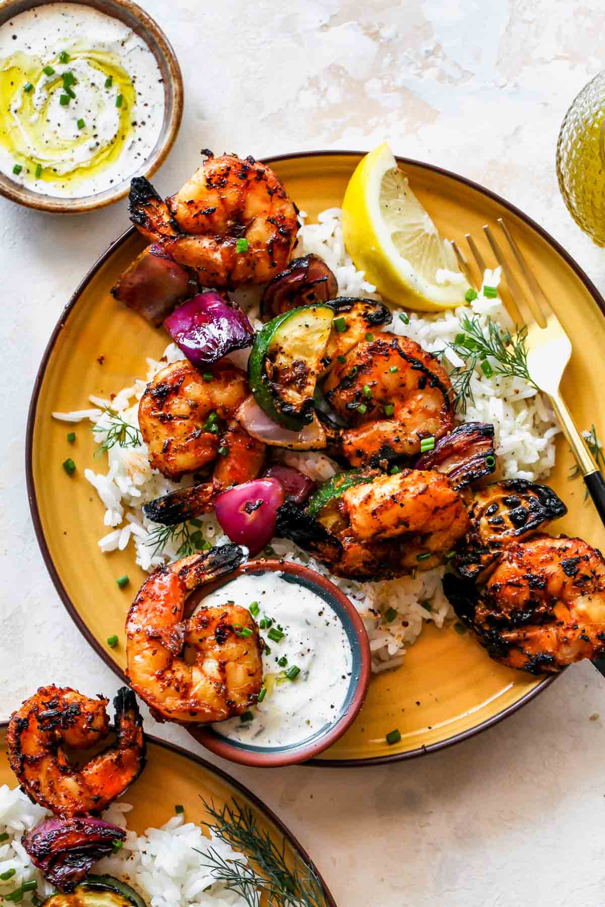 Greek-Marinated Shrimp Skewers