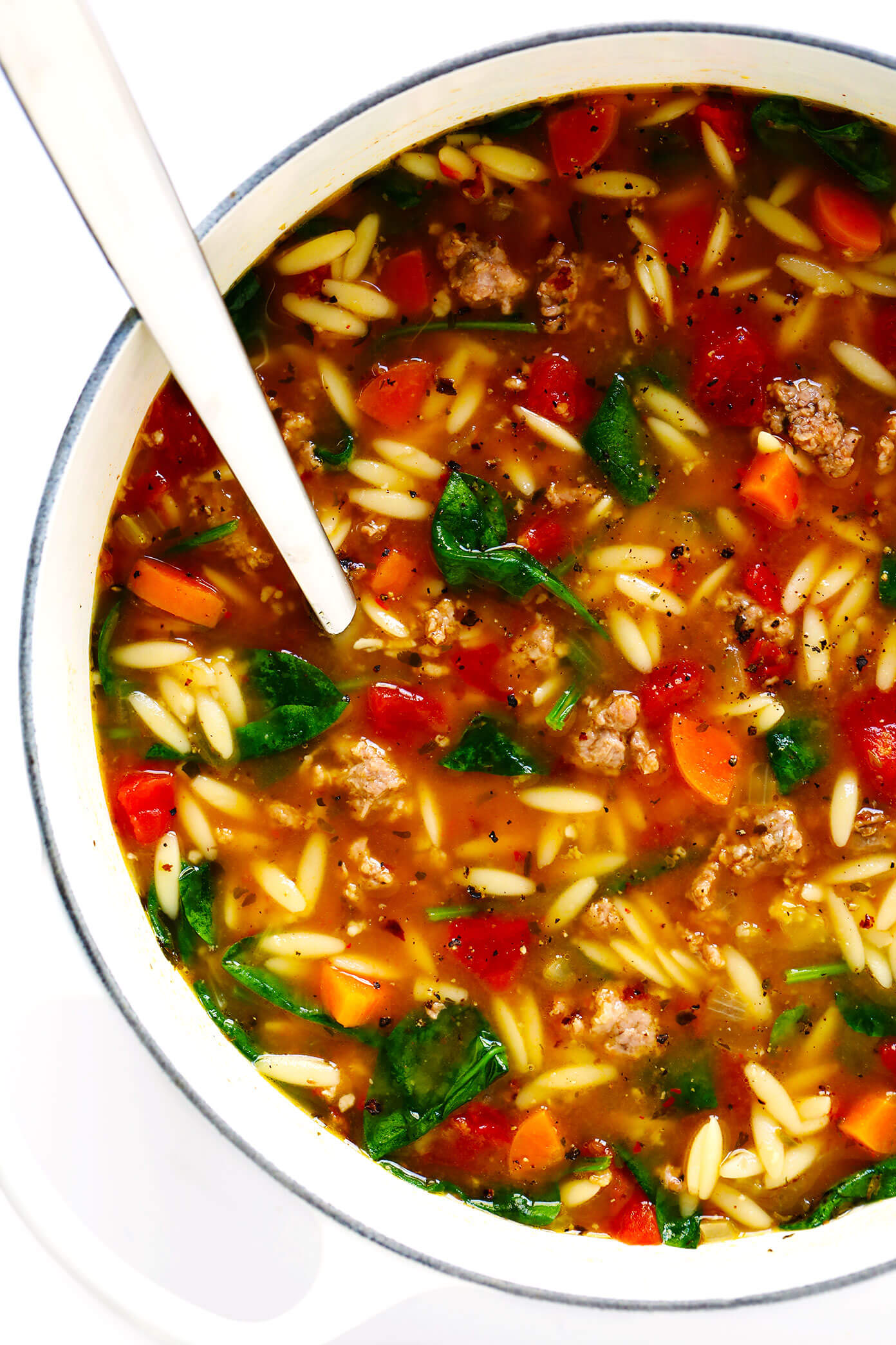 Italian Sausage and Orzo Soup