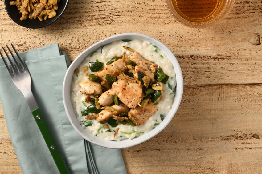 Poblano Popper Chicken Risotto