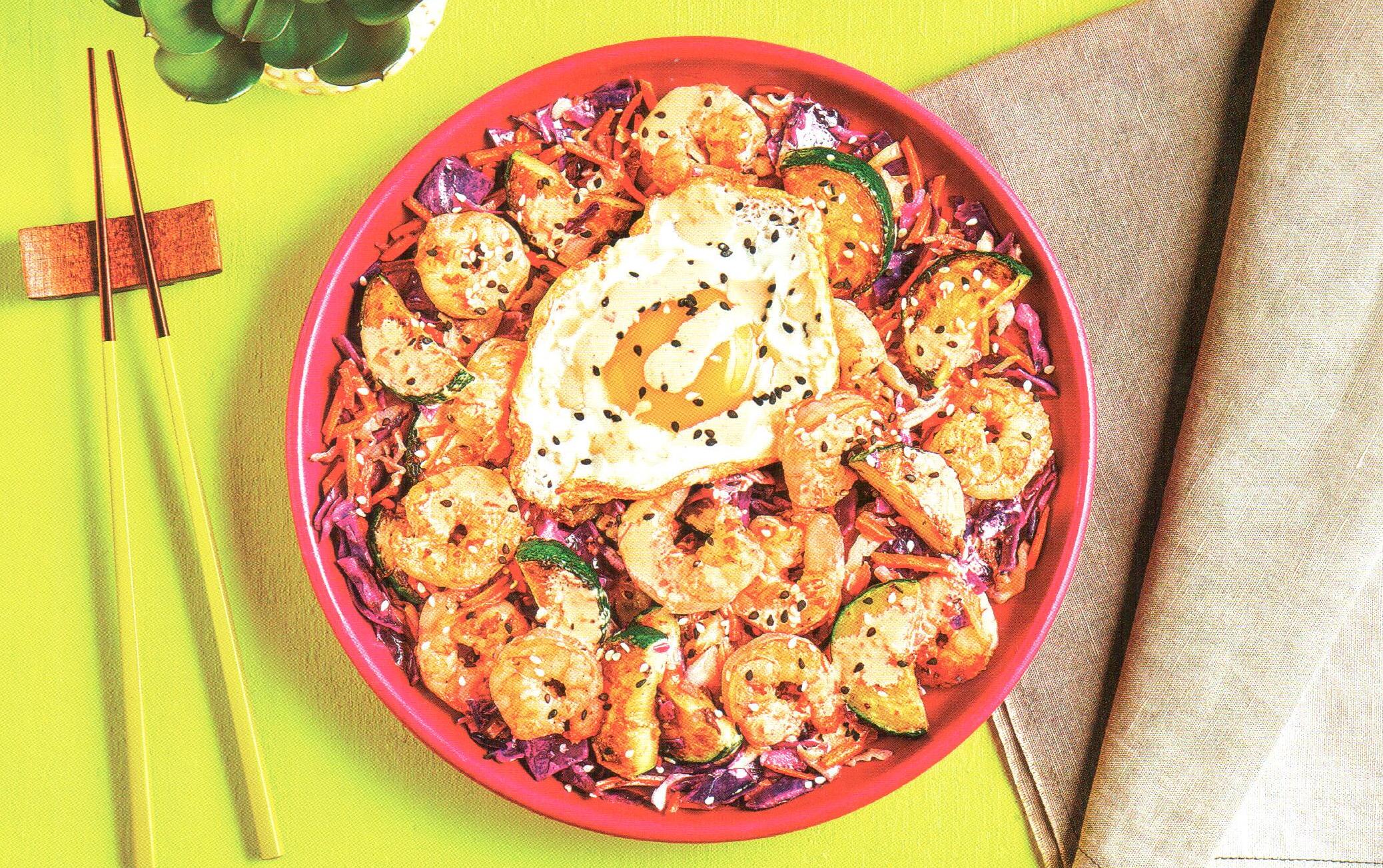 Sesame-Ginger Shrimp Bowls