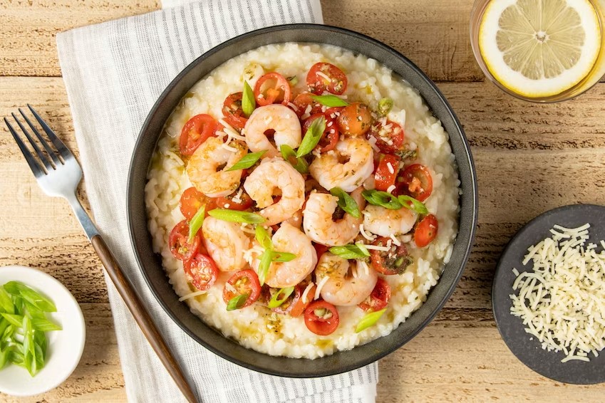 Shrimp Bruschetta Risotto